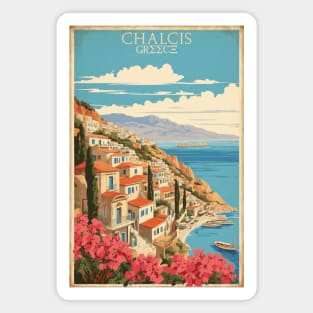 Chalcis Greece Vintage Tourism Travel Magnet
